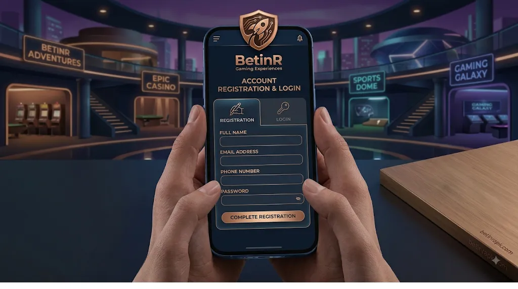 BetinR account registration and login experience on mobile