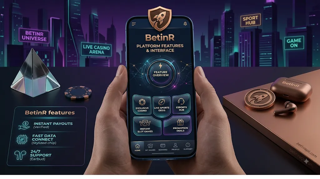 BetinR platform features and mobile gaming interface