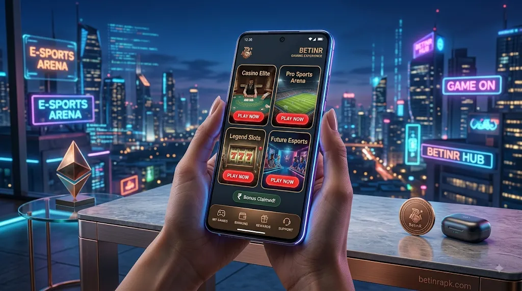 Betinr mobile-first gaming experience on a smartphone