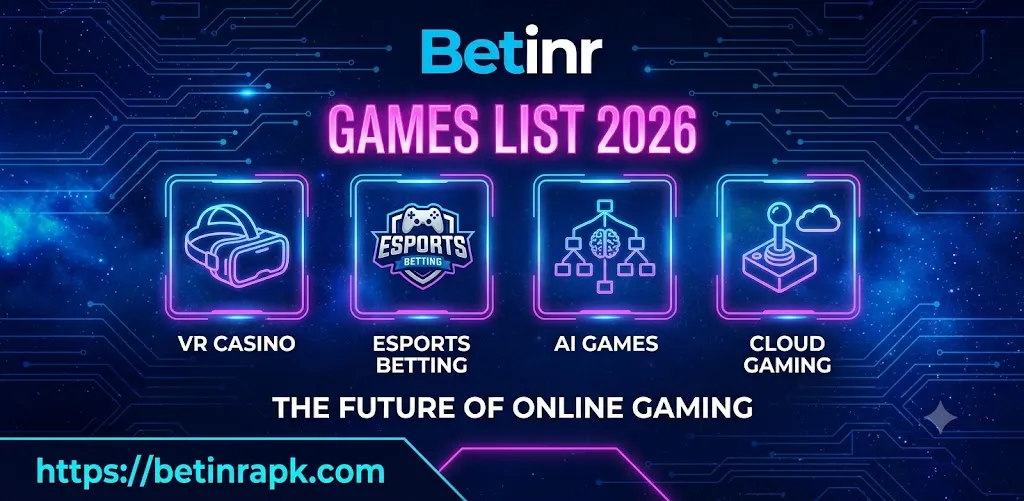 Betinr games list 2026 featuring Teen Patti, Rummy and casino-style game categories
