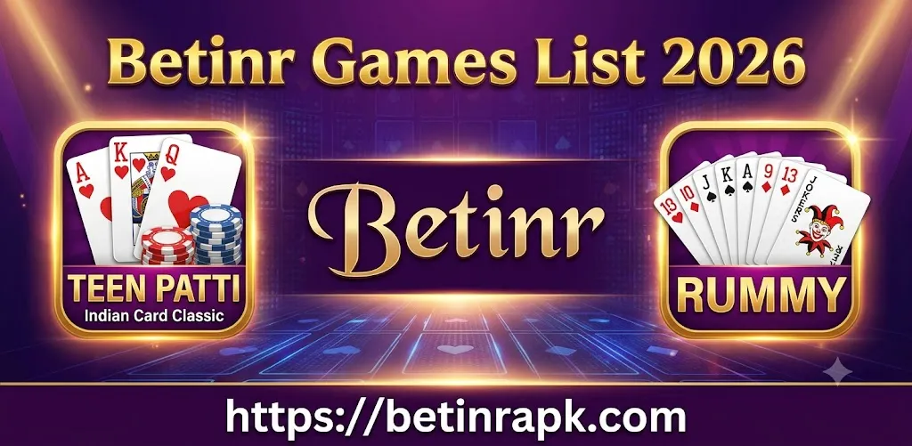 Betinr Games List 2026: Teen Patti, Rummy, Casino & More