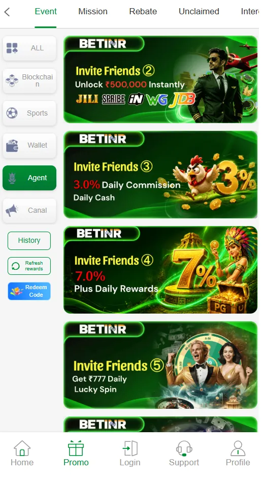 Betinr agent promotion screenshot
