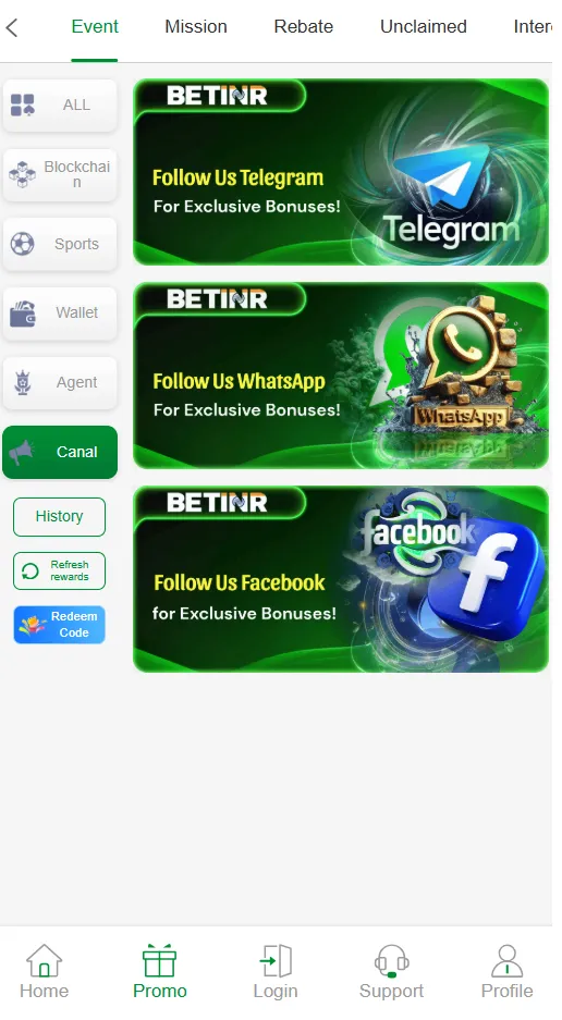 Betinr promotion campaign screenshot