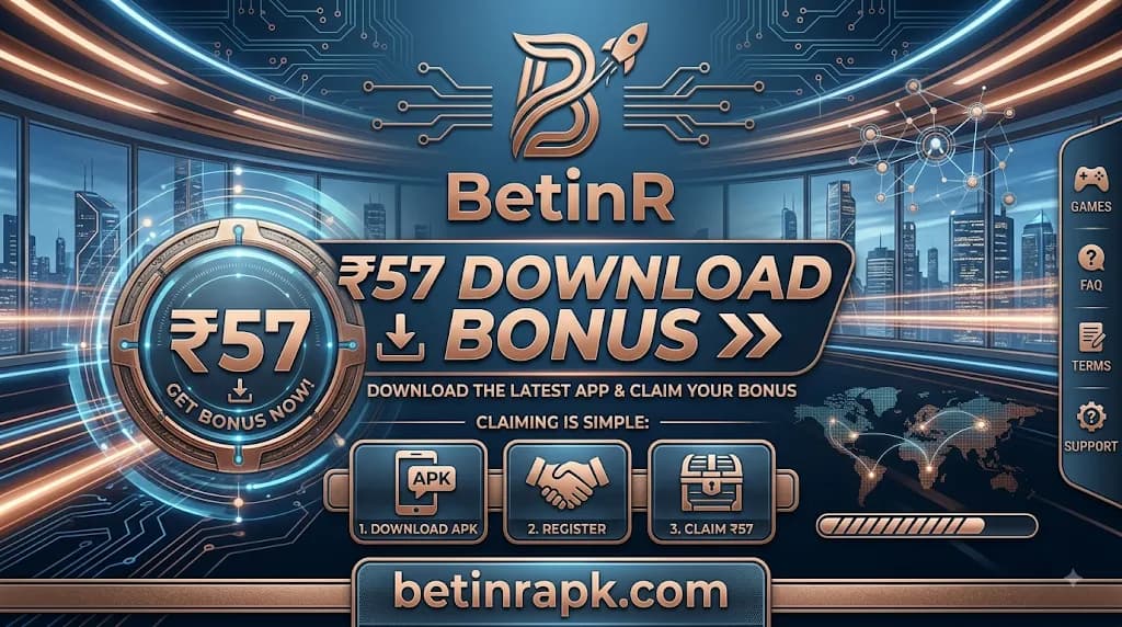 Betinr ₹57 download bonus offer